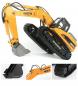 Preview: Huina 1580 Vollmetall Bagger V4 23 Kanal mit Rauch und Sound im Koffer neuste Version
