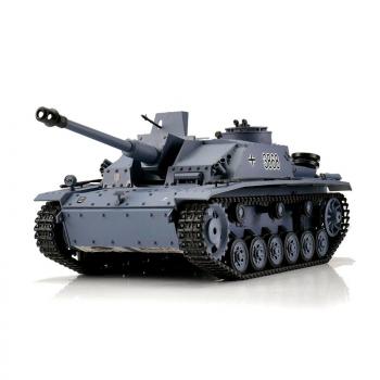 Heng Long RC Panzer Sturmgeschütz III Ausf. G grau BB+IR (Metallketten)
