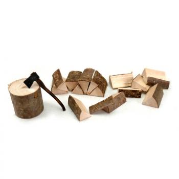 1/16 Zubehör Holzplatz mit Axt