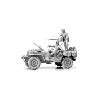 1/16 Bausatz Willys Jeep US Army mit Cal.50
