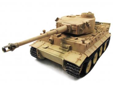 RC Vollmetall Panzer Tiger I Metall Wüstentarn, 1:16, True Sound, 2,4GHz