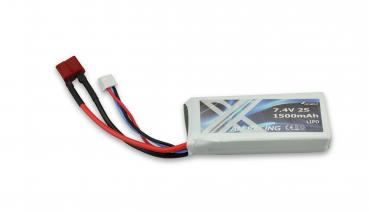 LIPO AKKU 2S 7.4V 1500MAH 20C SOFTCASE, DEANS