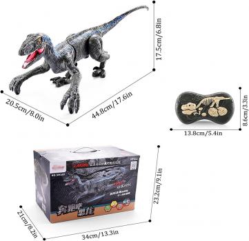 RC Dinosaurier Velociraptor 2,4GHz RTR, grau