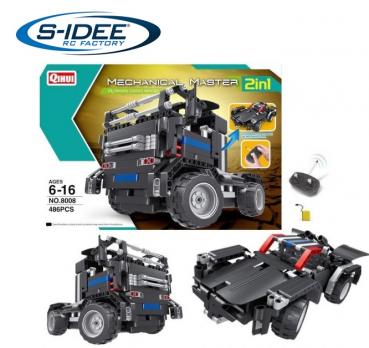 RC Bausteinfahrzeug 2in1-Modell