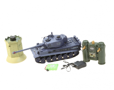 RC Battle Panzer German Tiger 1:28 mit integriertem Infrarot Kampfsystem 2.4 Ghz