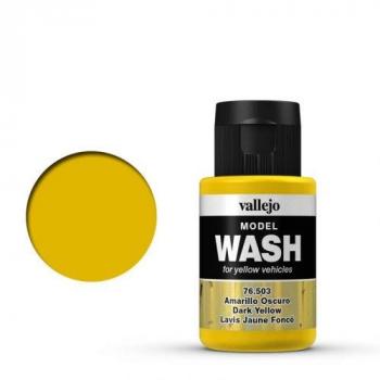 MODEL-WASH Verwitterungs-Effekt Farbe von Vallejo 76.503 Dark Yellow / Dunkelgelb