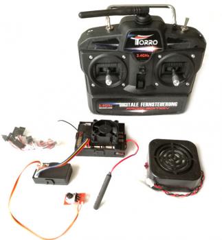 RC Funkfernbedienung Fahrtenregler Komplett Set T5 2.4 GHz, Torro / Taigen
