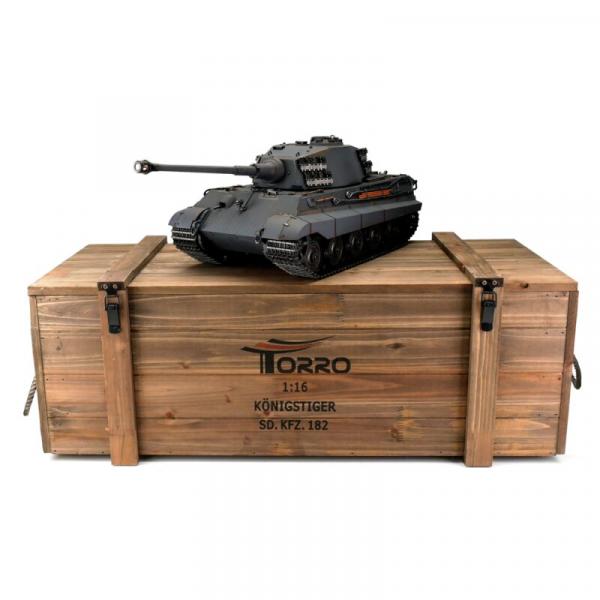 Torro RC Panzer Königstiger grau BB Rauch