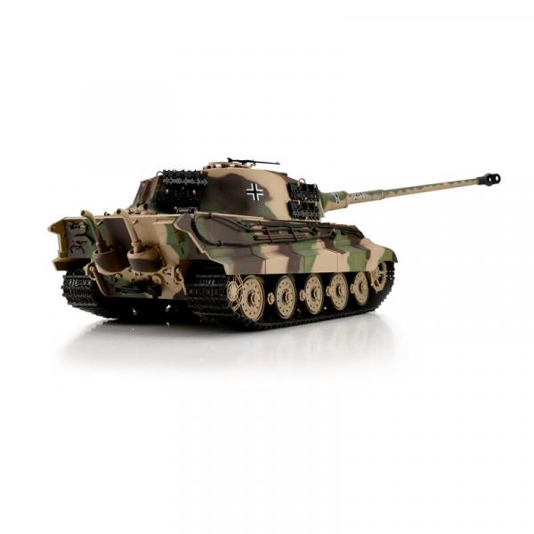 Heng Long RC Panzer Königstiger Henschelturm tarn BB+IR (Metallketten)