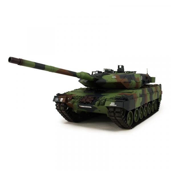 Heng Long RC Panzer Leopard 2A6 flecktarn BB+IR (Metallketten)