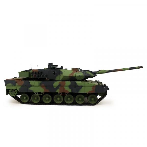 Heng Long RC Panzer Leopard 2A6 flecktarn BB+IR (Metallketten)