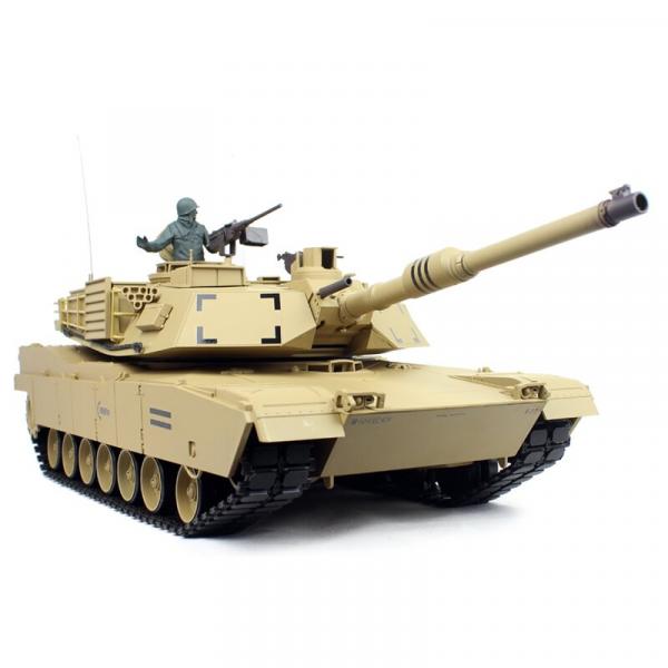Heng Long RC Panzer M1A2 Abrams sand BB+IR (Metallketten)