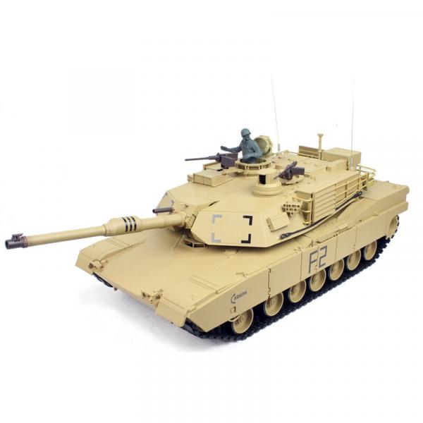 Heng Long RC Panzer M1A2 Abrams sand BB+IR (Metallketten)