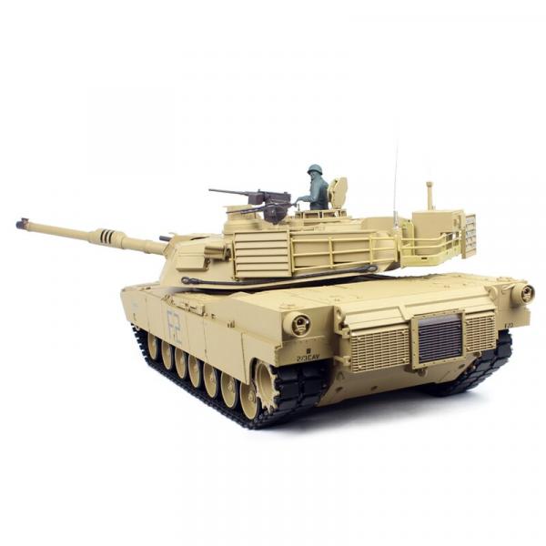 Heng Long RC Panzer M1A2 Abrams sand BB+IR (Metallketten)