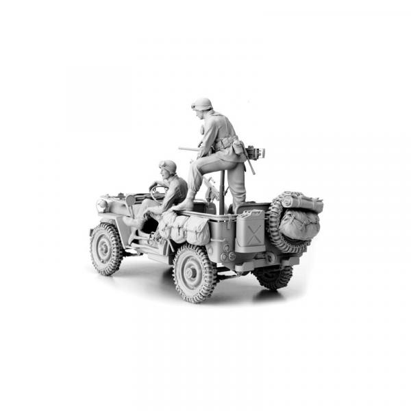 1/16 Bausatz Willys Jeep US Army mit Cal.50
