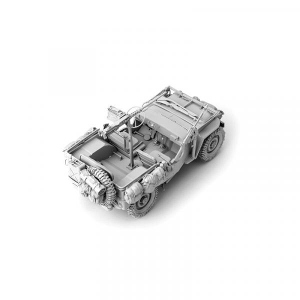 1/16 Bausatz Willys Jeep US Army mit Cal.50
