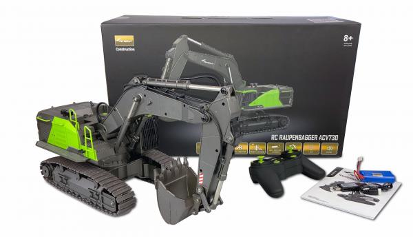 Huina 1593 Kettenbagger 1:14 + 3 Anbauteile