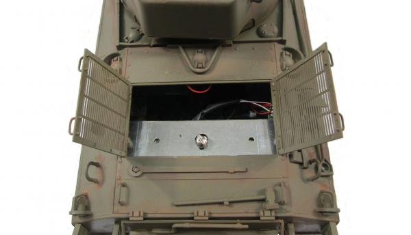 RC Vollmetall Panzer M4A3 Sherman Metall Army green, 1:16, True Sound, 2,4GHz