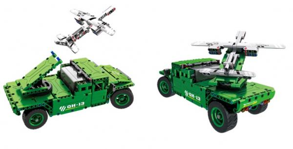 RC Militär Bausteinfahrzeug mit Fernsteuerung