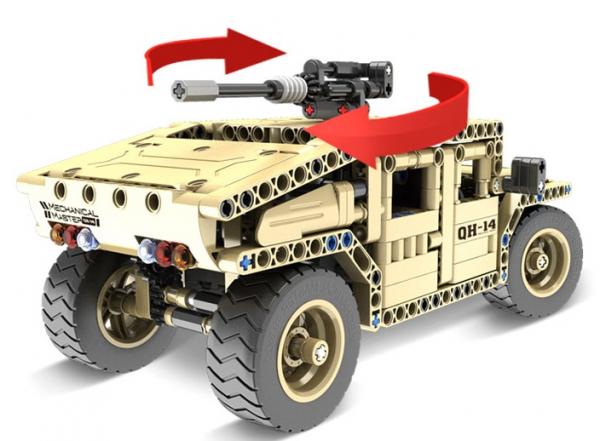RC Militär Bausteinfahrzeug mit Fernsteuerung