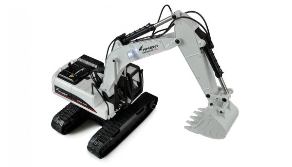 Bagger Vollmetall 1:14 weiß, 2,4GHz (neue V4 Version)