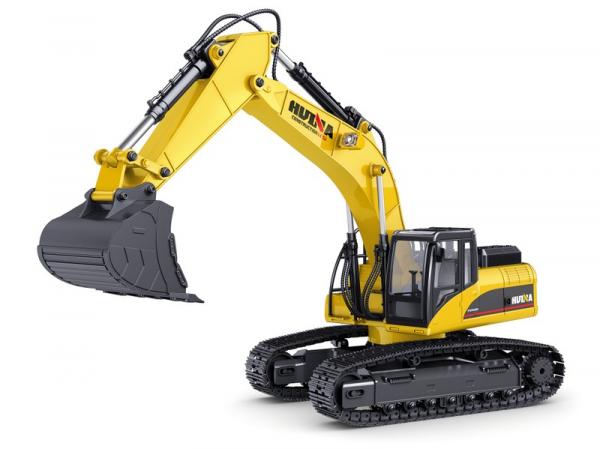Huina 1580 Vollmetall Bagger V4 23 Kanal mit Rauch und Sound im Koffer neuste Version