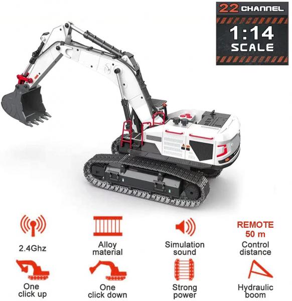 Huina 1594 Bagger mit Metallketten
