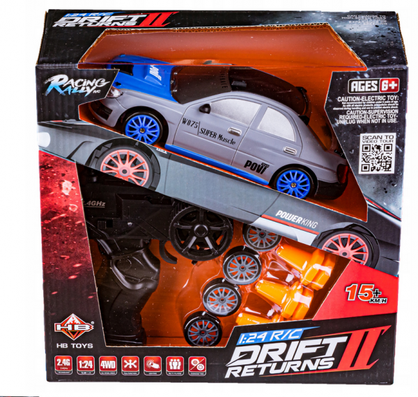 DRIFT SPORT CAR 1:24, 4WD 2,4 GHZ RTR