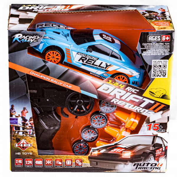 DRIFT SPORT CAR 1:24, 4WD 2,4 GHZ RTR