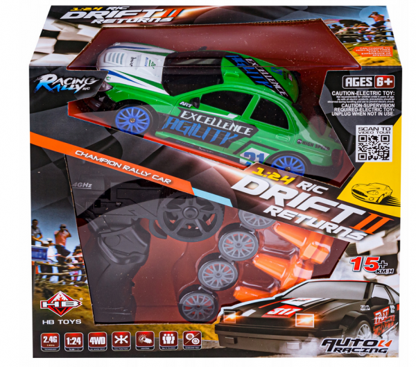 DRIFT SPORT CAR 1:24, 4WD 2,4 GHZ RTR
