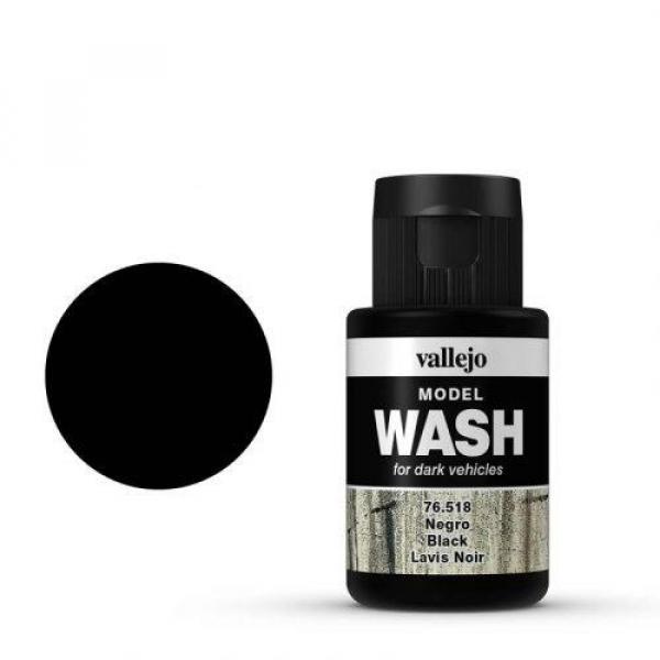 MODEL-WASH Verwitterungs-Effekt Farbe von Vallejo 76.518 black / Schwarz