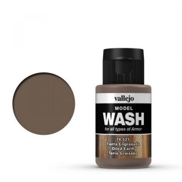 MODEL-WASH Verwitterungs-Effekt Farbe von Vallejo 76.521 Oiled Earth/ Ölige Erde