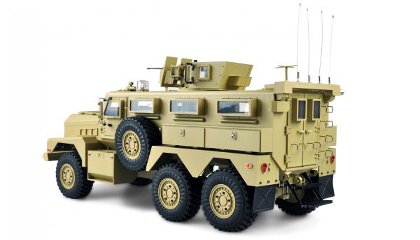 HG P602 US-Miltitärfahrzeug MRAP 6x6 1:12 RTR mit Licht, Sound & Rauch
